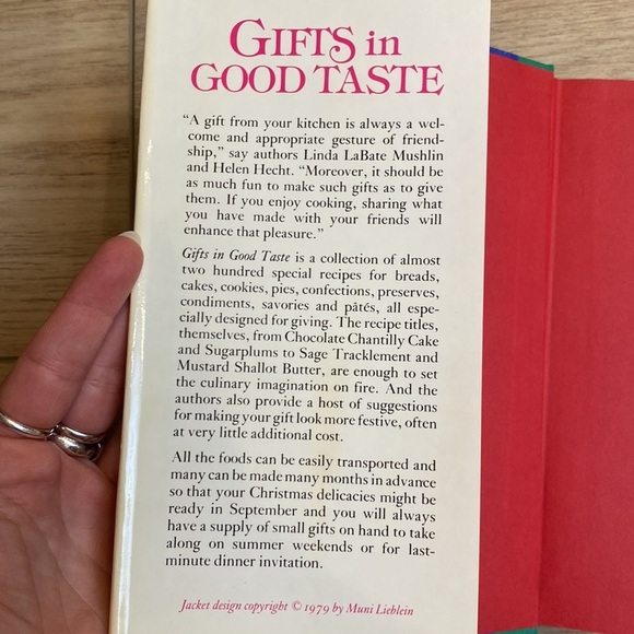 79' Vintage Cookbook Gifts In Good Taste Helen Hecht OOP First Edition - Picture 6 of 10